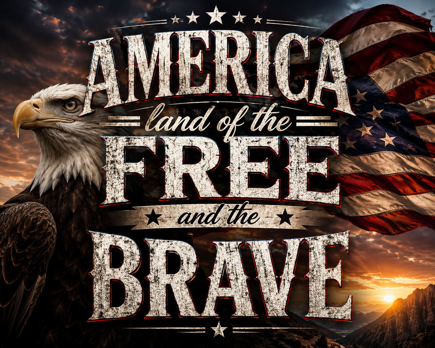 Custom T-Shirt design: Protecting America 