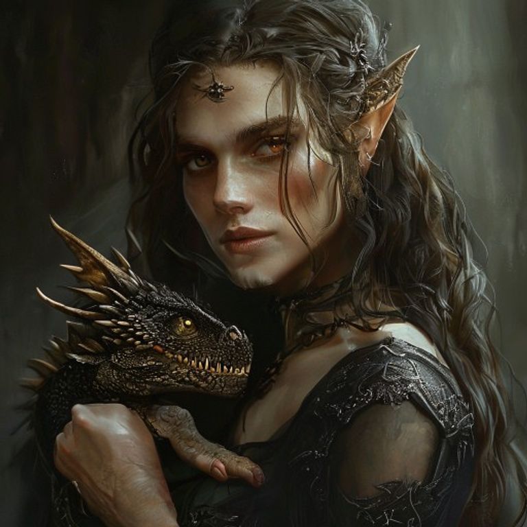 Custom T-Shirt design: Dragon Princess Bk